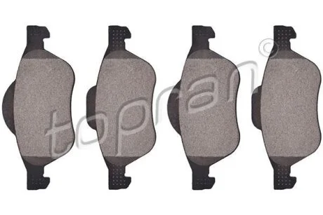 Комплект гальмівних накладок, дискове гальмо TOPRAN / HANS PRIES 700 630