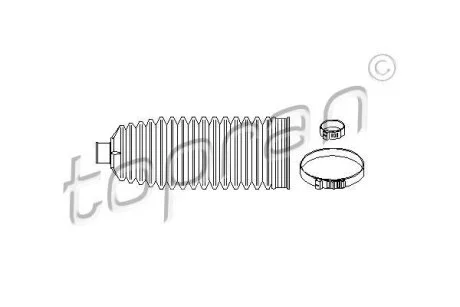 Пильник тяги рейки TOPRAN 700 741
