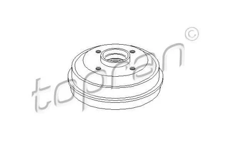 Гальмівний барабан TOPRAN / HANS PRIES 721 178