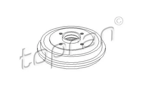 Гальмівний барабан TOPRAN / HANS PRIES 721 193