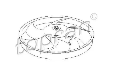 Вентилятор радіатора TOPRAN / HANS PRIES 721 518