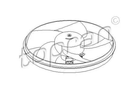Вентилятор радіатора TOPRAN / HANS PRIES 721 530
