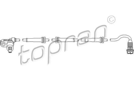 Датчик ABS TOPRAN / HANS PRIES 721 608