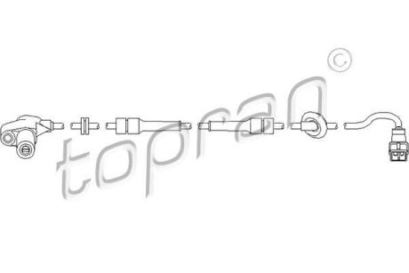 Датчик ABS TOPRAN / HANS PRIES 721 614