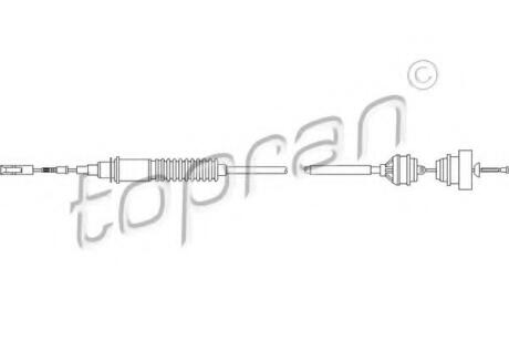 Трос зчеплення ZN TOPRAN / HANS PRIES 722 110