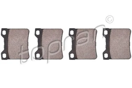 Комплект гальмівних накладок, дискове гальмо TOPRAN / HANS PRIES 722 491