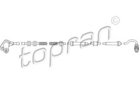 Датчик ABS ZN TOPRAN / HANS PRIES 722 661