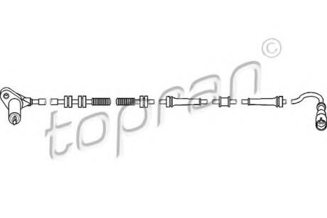 Датчик ABS ZN TOPRAN / HANS PRIES 722 662
