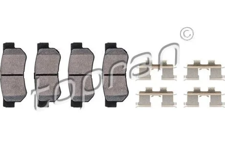 Гальмівні колодки, дискові TOPRAN / HANS PRIES 820 403