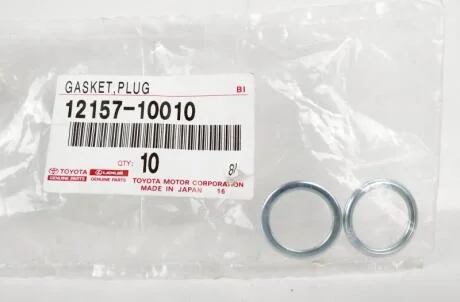 Корок масляного піддону LEXUS GS, GX, LX, NX, RX TOYOTA ALTEZZA, CHASER, C-HR, DYNA, DYNA 200, HIACE / COMMUTER V, HIACE IV, HIACE V, HILUX VIII, LAND CRUISER 1.2-5.7 08.77- TOYOTA/LEXUS 12157-10010