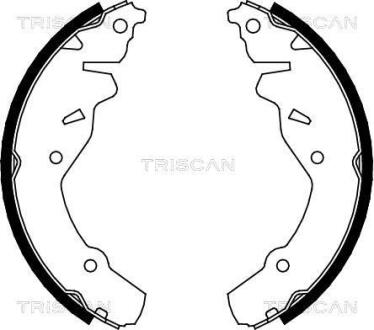 Комплект гальмівних колодок TRISCAN 810080002
