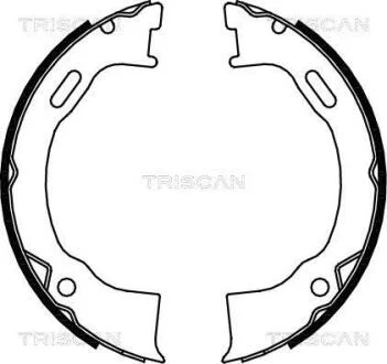 Комплект тормозных колодок, стояночная тормозная система TRISCAN 810080006