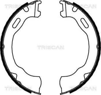 Комплект гальмівних колодок, стоянкове гальмо TRISCAN 8100 80007