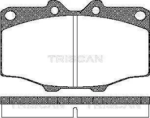 Колодки гальмівні передні TRISCAN 811010034