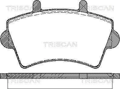 Колодки гальмівні дискові TRISCAN 811010527