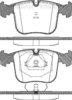 Комплект тормозных колодок, дисковый тормоз TRISCAN 811011012