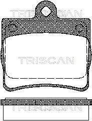 Комплект тормозных колодок, дисковый тормоз TRISCAN 811023016