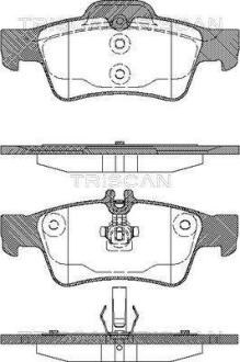 Колодки гальмівні дискові TRISCAN 811023036