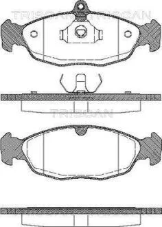 Колодки гальмівні дискові TRISCAN 811024957
