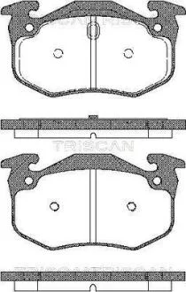 Комплект тормозных колодок, дисковый тормоз TRISCAN 811025001
