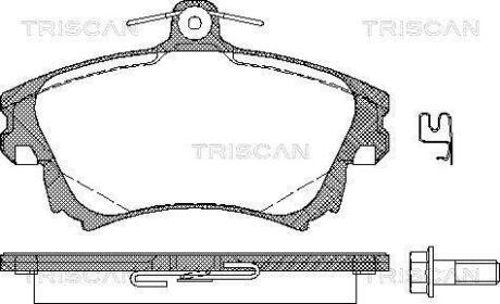 Колодки гальмівні дискові TRISCAN 811027005