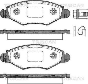 Колодки гальмівні дискові TRISCAN 811028025