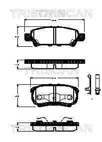 Колодки гальмівні дискові TRISCAN 811042024