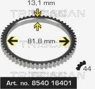 Диск датчика, ABS TRISCAN 854016401