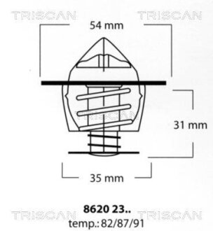 Термостат TRISCAN 86202387