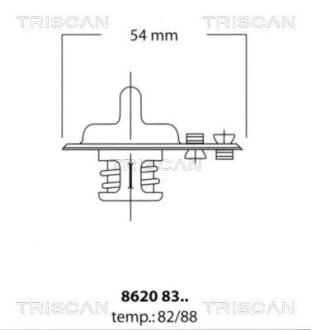 Термостат TRISCAN 86208388