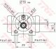 - Циліндр гальмівний робочий TRW BWD302 (фото 2)