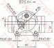 - Циліндр гальмівний робочий TRW BWF282 (фото 2)