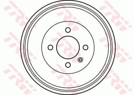 Барабан Тормозной VAG GOLF/JETTA 86- задн. TRW DB4278