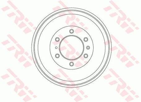 Гальмівний барабан задн ISUZU D-MAX II, D-MAX III 1.9D/2.5D 06.12- TRW DB4452