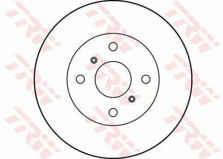 Диск тормозной TOYOTA COROLLA 83- перед.вент. TRW DF1423