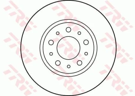 Диск гальмівний VOLVO, передн., Вент. TRW DF1697