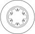 Диск тормозной FORD/NISSAN MAVERICK/TERRANO 93- перед.вент. TRW DF1965 (фото 2)