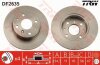 Диск гальмівний передн Лів/Прав DAIHATSU CHARADE II, CHARADE III, CHARADE IV GEELY CK, MEIRI, MR 1.0-1.6 10.83- TRW DF2635 (фото 1)