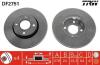 Диск гальмівний передн Лів/Прав FORD COUGAR, MONDEO I, MONDEO II, SCORPIO II FORD USA CONTOUR 1.8-2.9 04.93-12.01 TRW DF2751 (фото 1)