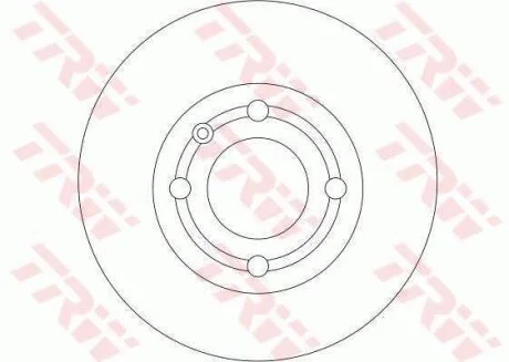 Диск гальмівний задн Лів/Прав AUDI A3, TT SEAT AROSA, CORDOBA, CORDOBA VARIO, CORDOBA VARIO/KOMBI, IBIZA II, IBIZA III SKODA FABIA III VW BORA I, GOLF IV, LUPO I 1.0-2.0 02.93-06.21 TRW DF4062