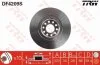 Диск тормозной AUDI A6/A8 96- перед.вент. TRW DF4209S (фото 1)