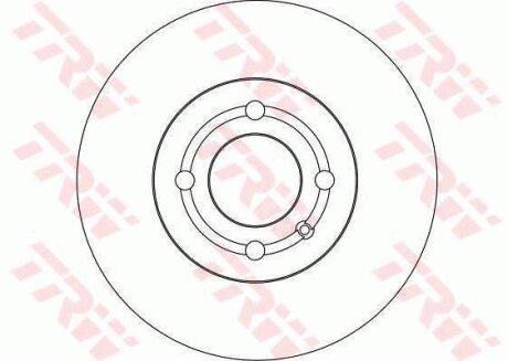 - Гальмівний диск TRW DF4232