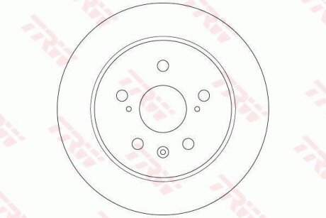 Диск тормозной SUZUKI SX4 06- задн. TRW DF6178