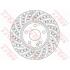 Диск тормозной MERCEDES A(W176)/ B(W246) "F D=295mm "12>> TRW DF6262S (фото 1)