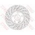 Диск тормозной MERCEDES A(W176)/ B(W246) "F D=295mm "12>> TRW DF6262S (фото 1)