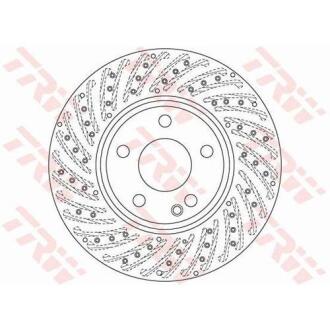 Диск тормозной MERCEDES A(W176)/ B(W246) "F D=295mm "12>> TRW DF6262S