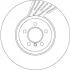 Диск тормозной BMW 5(F10,F11)/6(F06,F12,F13)/7(F01,F02,F03,F04) 08- перед.вент.лев. TRW DF6613S (фото 1)