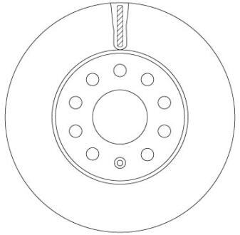 Диск гальмівний SEAT/SKODA/VW Leon/Octavia/Golf "F D=276mm "14>> TRW DF6903S