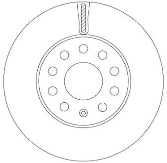 Диск гальмівний SEAT/SKODA/VW Leon/Octavia/Golf "F D=276mm "14>> TRW DF6903S
