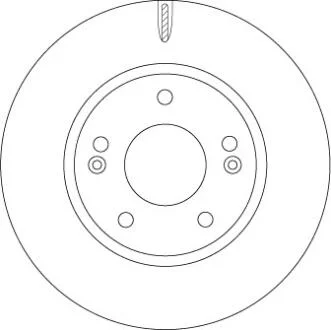 Диск гальмівний TRW DF6936